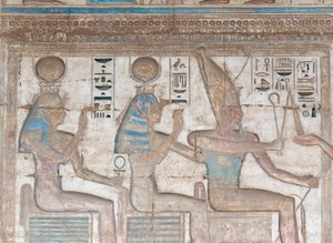 Seinään maalattu reliefikuva tekijältä Egyptian 20th Dynasty