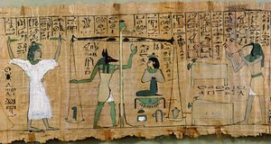 Djedkhonsouefankhin hautauspapyrus, joka kuvaa vainajan tuomiota, kolmas välikausi (papyrus)