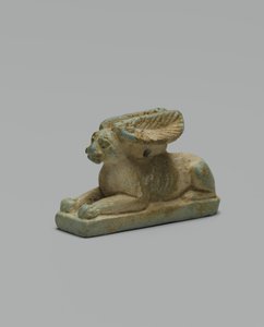 Kanin amuletti (lasitettu fajanssi) tekijältä Egyptian 26th Dynasty