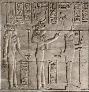 Reliefit sisäisessä pyhäkössä, Philae-temppeli, Aswan, Egypti