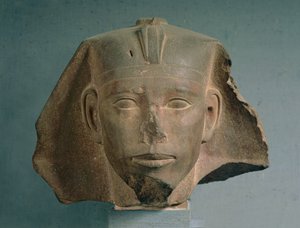 Kuningas Djedefren päämies Abu Roashista, vanhasta kuningaskunnasta, n. 2565-2558 eKr. (kvartsiitti) (katso myös 50746)