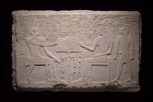 Seinäfragmentti Thentin haudasta, 2524-2400 eaa tekijältä Egyptian 5th Dynasty
