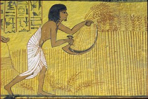 Muinainen Egypti, seinämaalaus, Sennedjemin hauta, Aatelisten hauta, Thebe, Deir el Medina tekijältä Egyptian Egyptian