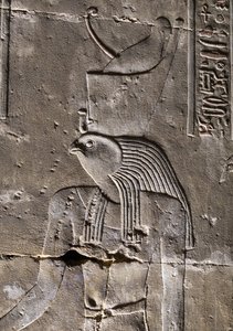 Horus ja hylätty kruunu, Horuksen temppeli Edfussa. tekijältä Egyptian Egyptian