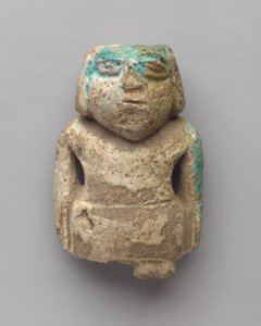 Pysyvän miehen patsas, varhainen dynastian aika, n. 3000-2675 eaa. (fajanssi) tekijältä Egyptian Egyptian