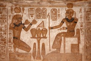 Abu Simbelin suuri temppeli tekijältä Egyptian Egyptian