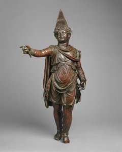 Idänpukuisen pojan pronssinen patsas, 1. vuosisadan puoliväli-loppu eKr. (pronssi) tekijältä Egyptian Ptolemaic Period