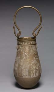 Sisustettu Situla, 305-30 eKr tekijältä Egyptian Ptolemaic Period