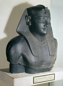 Fragmentti egyptiläistyylisestä Ptolemaios I:n patsaasta, 305-283 eKr. (basaltti)
