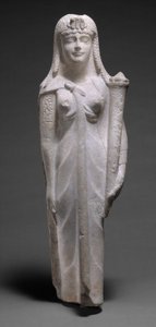Ptolemaiosten kuningattaren, ehkä Kleopatra VII:n, patsas, 200-30 eKr. (dolomiittinen kalkkikivi). tekijältä Egyptian Ptolemaic Period