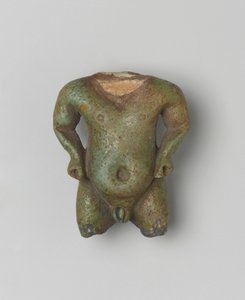 Pataikosin fragmentaarinen amuletti, 1539-30 eKr. (fajanssi) tekijältä Egyptian School
