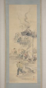 Keramiikan valmistus, 1800-luvun ensimmäinen puolisko. tekijältä Eiraku Hozen