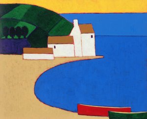 Bay Etelä-Bretagnessa, 2004 (akryyli paperille)