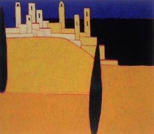 San Gimignano, Toscana, 2000 (akryyli kankaalle)