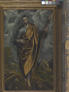 St. Judas Thaddaeus tai St. Thomas (öljy kankaalle)