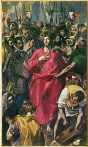 Kristuksen riisuutuminen (maalaus kankaalle) tekijältä El (1541-1614) Greco