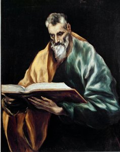 Apotre Saint Simon. Domenikos Theotokopoulos dit El Grecon maalaus (1540-1614) tekijältä El Greco