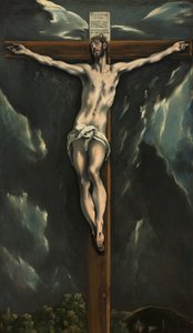 Kristus ristillä, n. 1600-10 (öljy kankaalle) tekijältä El Greco