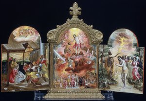 Kannettava alttari (tempera puulla) tekijältä El Greco