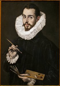 Muotokuva maalarin pojasta Jorge Manuelista. Domenico Theothocopoulosin maalaus, joka tunnetaan nimellä El Greco (1541-1614), öljy kankaalle, noin 1600. Kuvataidemuseo Sevillassa, Espanjassa. tekijältä El Greco