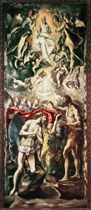 Kristuksen kaste (öljy kankaalle tekijältä El Greco