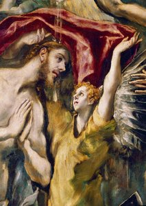 Kristuksen kaste, yksityiskohta (öljy kankaalle tekijältä El Greco