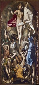 Kristuksen ylösnousemus (öljy kankaalle tekijältä El Greco