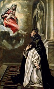 Vision of St. Hyacinth (öljy kankaalle) tekijältä El Greco