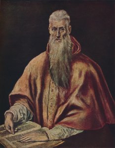 Saint Jerome kardinaalina, Saint Jerome kardinaalina, c1590-1600, 1938 tekijältä El Greco