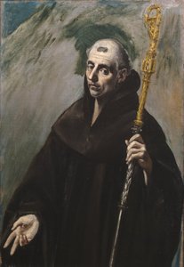 Pyhä Benedictus Nursialainen, 1577-1579 tekijältä El Greco