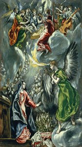 Finnish: The Annunciation Annunciation tekijältä El Greco