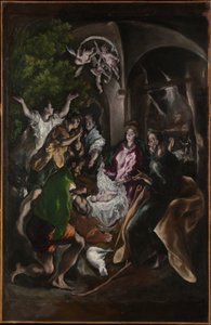 Paimenten palvonta, noin 1605-10. tekijältä El Greco