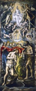 Kristuksen kaste tekijältä El Greco