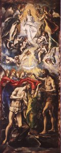 Kristuksen kaste tekijältä El Greco