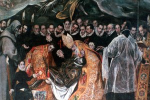 Kreivi Orgazin hautaaminen, 1586-1588 tekijältä El Greco