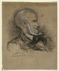Karikatyyrimuotokuva taidemaalari Johannes Bosboomista (1817-1891)
