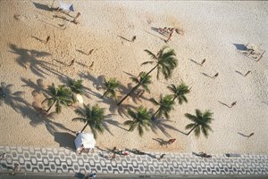 Brasilia, Rio de Janeiro, Ipanema Beach, ilmakuva (kuva)