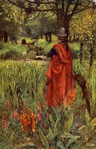 Elaine (väri litho) tekijältä Eleanor Fortescue Brickdale