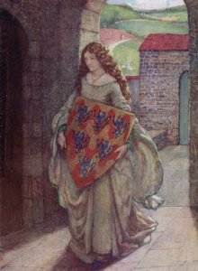 Elaine (väri litho) tekijältä Eleanor Fortescue Brickdale