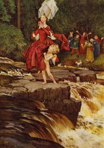 Rakkaus löytää tien (väri litho) tekijältä Eleanor Fortescue Brickdale