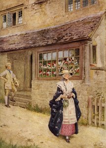 Näitkö sinä bonnie Lesley? (väri litho) tekijältä Eleanor Fortescue Brickdale