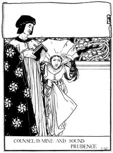 Counsel is Mine and Sound Prudence, 1898. tekijältä Eleanor Fortescue Brickdale