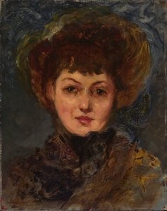Rouva John Gellatlyn muotokuva, 1890-1897. tekijältä Eleanor Greatorex