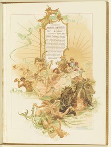 Ohjelma Marius Petipan ja Riccardo Drigon baletille La Perle, 1896.
