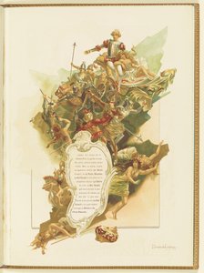 Ohjelma Marius Petipan ja Riccardo Drigon baletille La Perle, 1896.