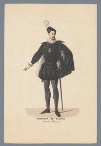 Chevalier De Malthe, saksalainen puku (nimi esineessä)
