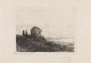 Chateau Chatelard lähellä Clarensia tekijältä Elias Stark (signed by artist)