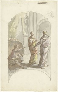 Diogenes pyytää Aleksanteria olemaan seisomasta hänen valossaan tekijältä Elias van Nijmegen