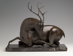 Lepohirvi, c. 1915 tekijältä Elie Nadelman