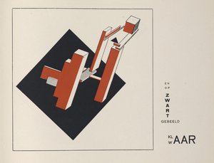 Tietoja kahdesta neliöstä, 1922. tekijältä Eliezer Markowich Lissitzky
